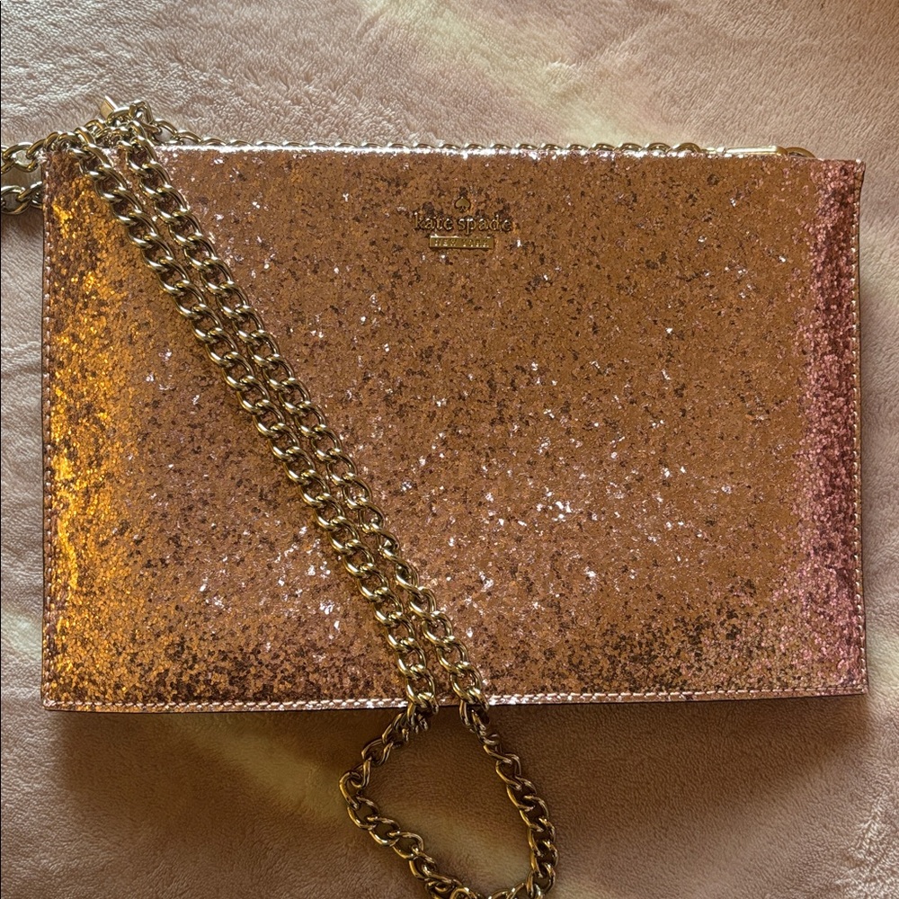 Kate Spade Rose Gold Sequin crossbody